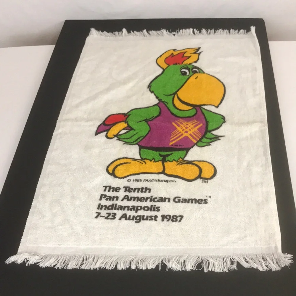 Vintage 1987 Pan Am Games Indianapolis Collectible Amigo Towel